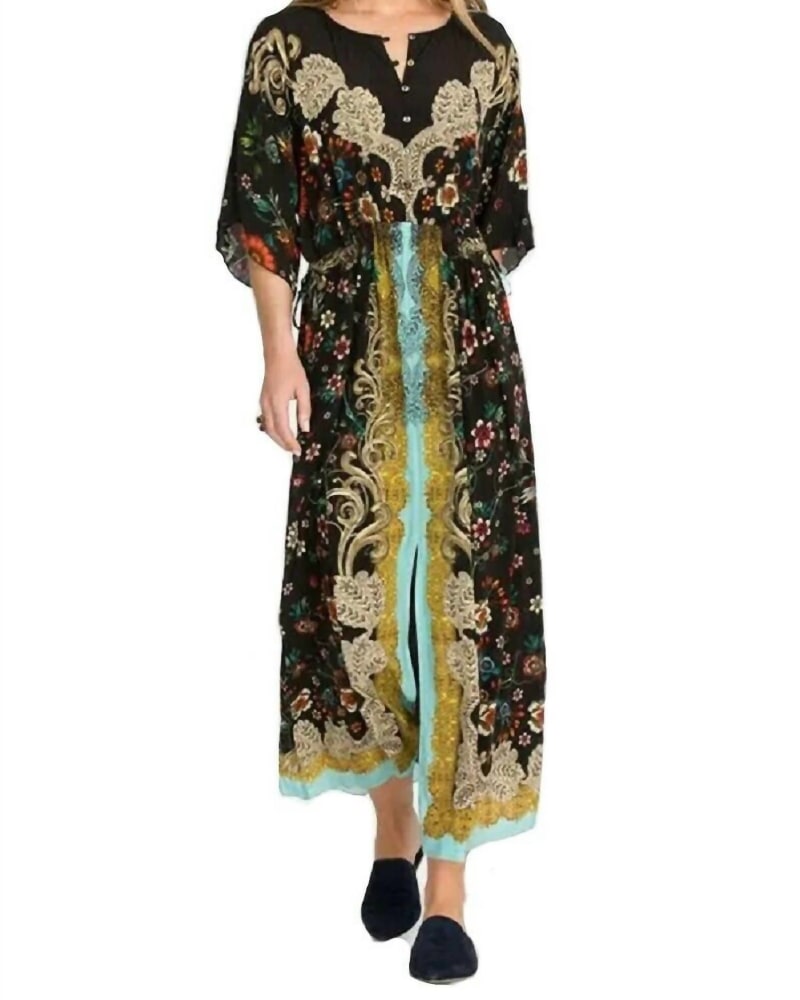 Front of a model wearing a size Large Botan Thalia Dress in Multi in Multi by Johnny Was. | dia_product_style_image_id:339172